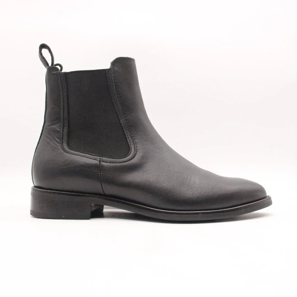 Thursday Boot Co Duchess Women's Size 8 Black Leather Pull On Chelsea Boots
